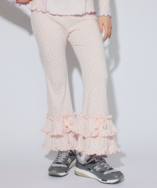 Candy Stripper（キャンディストリッパー）の「GARDEN FLARE パンツ（その他パンツ・レディース・アイボリー/ピンク/ヘザーグレー/ライトブルー・FREE）」の4枚目の写真