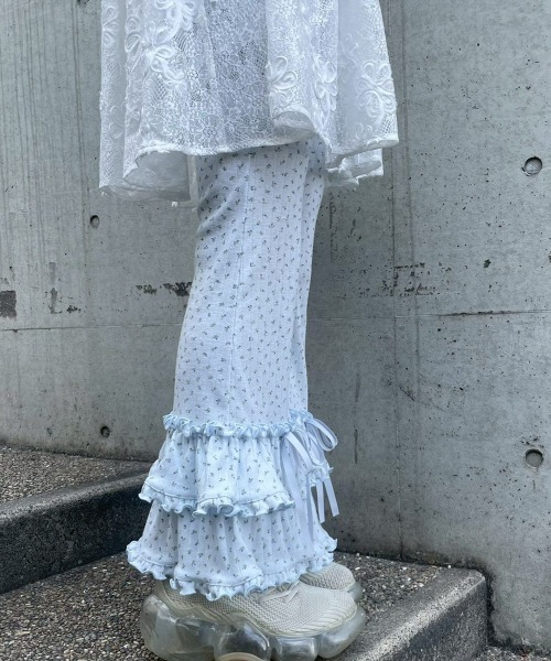 Candy Stripper（キャンディストリッパー）の「GARDEN FLARE パンツ（その他パンツ・レディース・アイボリー/ピンク/ヘザーグレー/ライトブルー・FREE）」の18枚目の写真