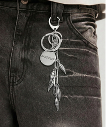 BASSCLEF（ベースクレフ）の「サージカルステンレス キーリング パンツチェーン CLEF LEAF Key Ring（キーケース/キーアクセサリー）」