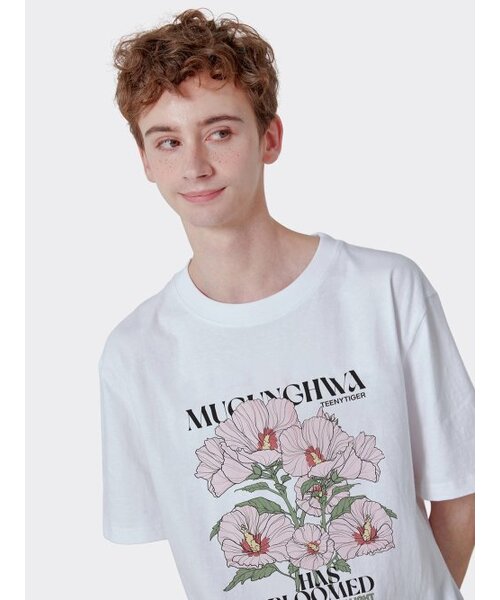 TEENY TIGER(ティーニータイガー)の「ムグンファグラフィックTシャツ ホワイト(Tシャツ/カットソー・メンズ・その他・LARGE/MEDIUM/SMALL/X-LARGE/XX-LARGE)」の4枚目の写真