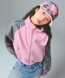 X-girl | WOVEN MIX SWEAT ZIP UP TOP(スウェット)