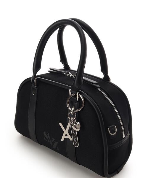 SAMANTHAVEGA（サマンサベガ）の「SAMANTHAVEGA×「VARZAR（バザール）」コラボコレクション ボストンバッグ（ハンドバッグ・レディース・ブラック/ベージュ/ネイビー・FREE）」の5枚目の写真