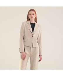 ACUD（アクド）の「Single Button Cropped Blazer_Beige（テーラードジャケット）」