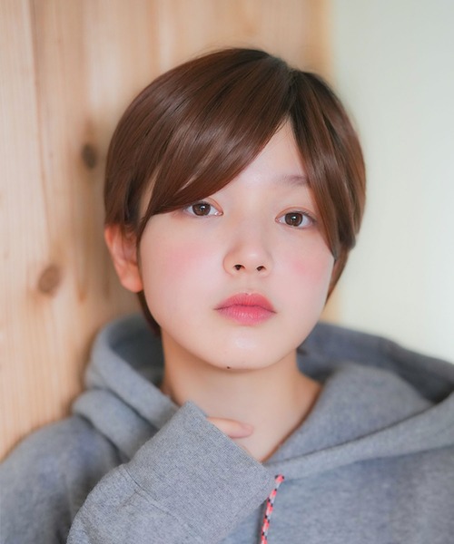 LINEASTORIA（リネアストリア）の「【フルウィッグ・ショート】リラックスウィッグ ショート（ウィッグ・レディース・ブラウン/ダークブラウン/レッド系その他/ブラウン系その他/ブラック・FREE）」の5枚目の写真