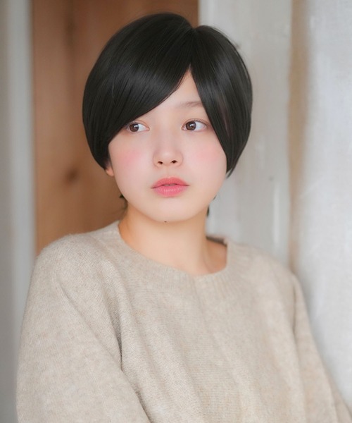 LINEASTORIA（リネアストリア）の「【フルウィッグ・ショート】リラックスウィッグ ショート（ウィッグ・レディース・ブラウン/ダークブラウン/レッド系その他/ブラウン系その他/ブラック・FREE）」の7枚目の写真