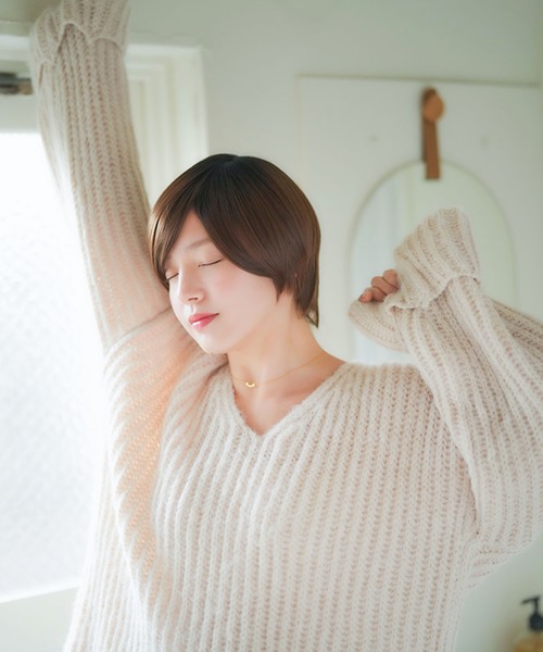 LINEASTORIA（リネアストリア）の「【フルウィッグ・ショート】リラックスウィッグ ショート（ウィッグ・レディース・ブラウン/ダークブラウン/レッド系その他/ブラウン系その他/ブラック・FREE）」の20枚目の写真