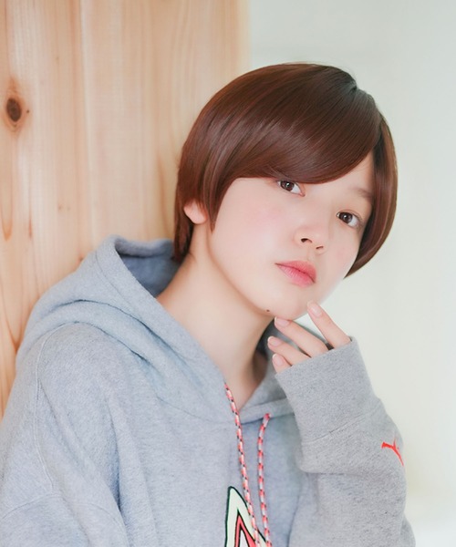 LINEASTORIA（リネアストリア）の「【フルウィッグ・ショート】リラックスウィッグ ショート（ウィッグ・レディース・ブラウン/ダークブラウン/レッド系その他/ブラウン系その他/ブラック・FREE）」の22枚目の写真