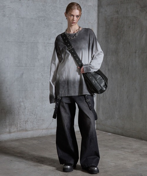 SERACE(セラス)の「【SERACE】Loose big boston shoulder bag / ルーズビッグボストンショルダーバッグ(ショルダーバッグ・メンズ・ブラック系/ブラック・FREE)」の16枚目の写真