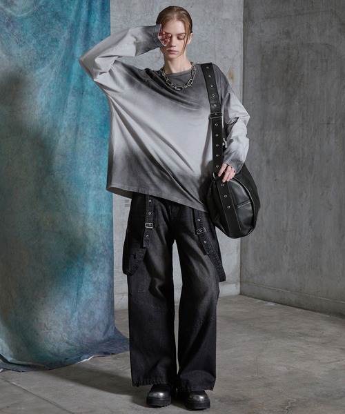SERACE(セラス)の「【SERACE】Loose big boston shoulder bag / ルーズビッグボストンショルダーバッグ(ショルダーバッグ・メンズ・ブラック系/ブラック・FREE)」の20枚目の写真