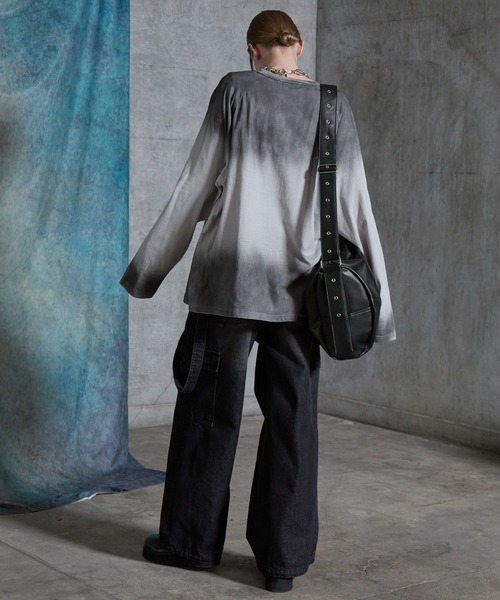 SERACE(セラス)の「【SERACE】Loose big boston shoulder bag / ルーズビッグボストンショルダーバッグ(ショルダーバッグ・メンズ・ブラック系/ブラック・FREE)」の22枚目の写真