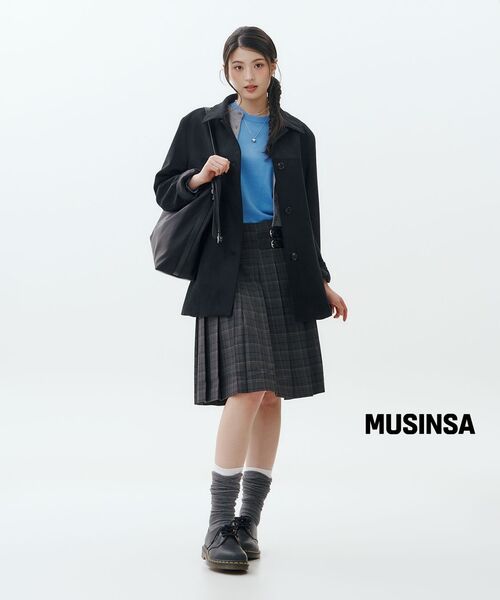 MUSINSA STANDARD WOMAN（ムシンサスタンダードウーマン）の「ウィメンズエッセンシャルラウンドネックニット[ブルー]（ニット/セーター・レディース・その他・X-SMALL/SMALL/LARGE/MEDIUM）」の9枚目の写真