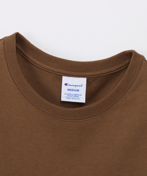 Champion(チャンピオン)の「【Champion/チャンピオン】レディース フレンチスリーブシャツ(Tシャツ/カットソー・レディース・セージグリーン/ブラウン系/スカイブルー/ブラック/ホワイト/オートミール・LARGE/MEDIUM)」の21枚目の写真