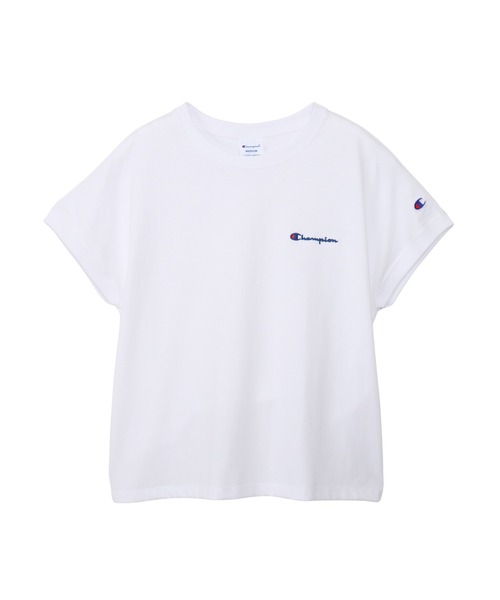 Champion(チャンピオン)の「【Champion/チャンピオン】レディース フレンチスリーブシャツ(Tシャツ/カットソー・レディース・セージグリーン/ブラウン系/スカイブルー/ブラック/ホワイト/オートミール・LARGE/MEDIUM)」の15枚目の写真