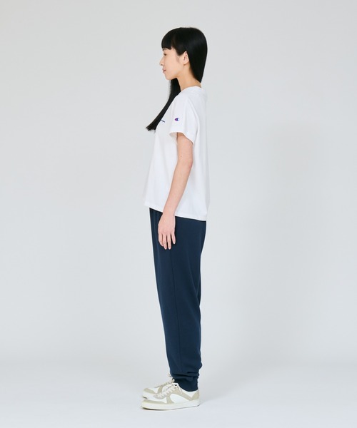 Champion(チャンピオン)の「【Champion/チャンピオン】レディース フレンチスリーブシャツ(Tシャツ/カットソー・レディース・セージグリーン/ブラウン系/スカイブルー/ブラック/ホワイト/オートミール・LARGE/MEDIUM)」の13枚目の写真