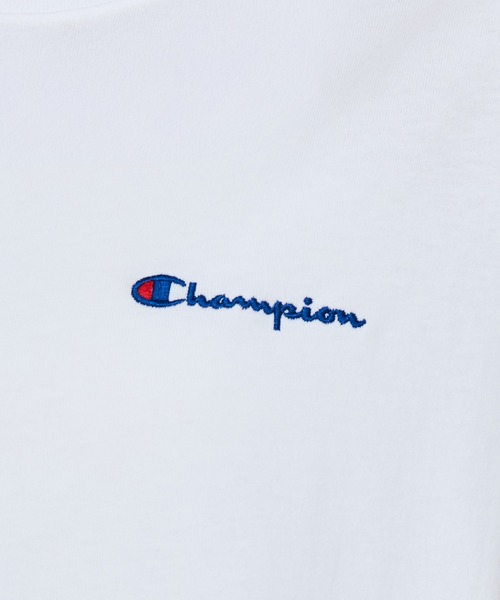 Champion(チャンピオン)の「【Champion/チャンピオン】レディース フレンチスリーブシャツ(Tシャツ/カットソー・レディース・セージグリーン/ブラウン系/スカイブルー/ブラック/ホワイト/オートミール・LARGE/MEDIUM)」の8枚目の写真