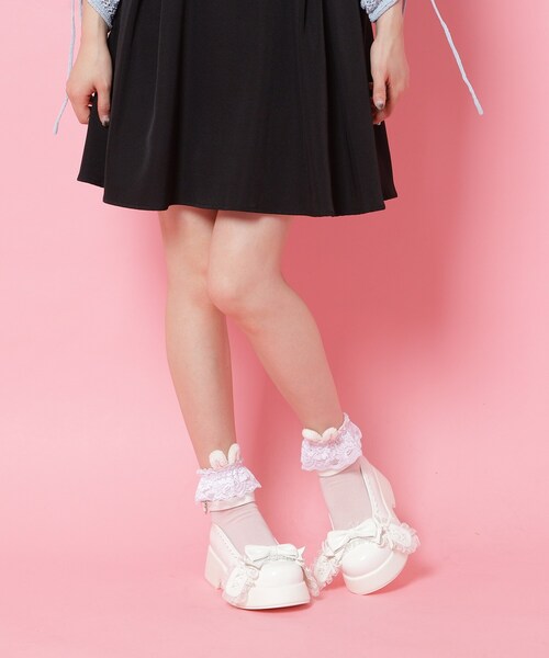 cs T&P(シーエスティーアンドピー)の「ロリータリボンパンプス(パンプス・レディース・ブルー系1/ブラック系1/ホワイト系2・LL/L/M/S)」の11枚目の写真