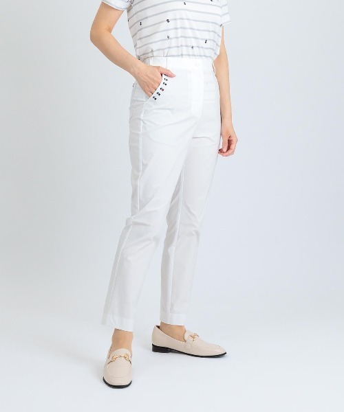 Picone CLUB(ピッコーネクラブ)の「UV冷感スパンライクチノパンツ(その他パンツ・レディース・ベージュ/イエロー/ネイビー/ホワイト・S/M/L/LL)」の22枚目の写真