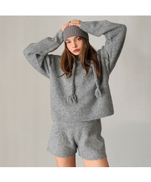 Sophie Knit Hoodie (2colors)