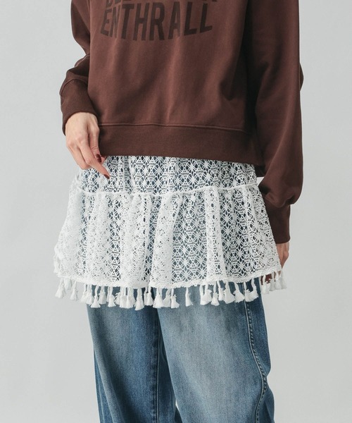 GLOBAL WORK（グローバルワーク）の「フリンジマルチベルト/ビスチェ/642631（ベルト・レディース・ブラック/オフホワイト・FREE）」の19枚目の写真