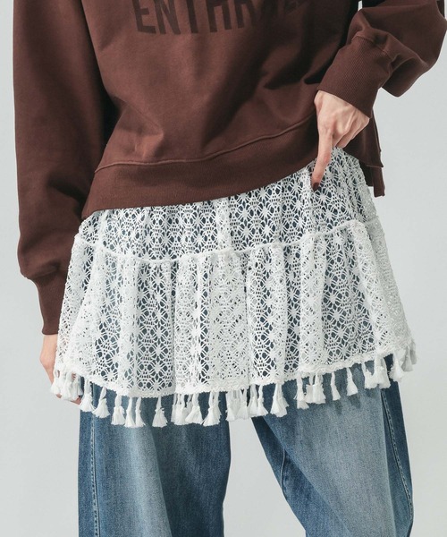 GLOBAL WORK（グローバルワーク）の「フリンジマルチベルト/ビスチェ/642631（ベルト・レディース・ブラック/オフホワイト・FREE）」の20枚目の写真