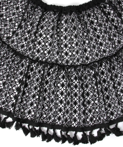 GLOBAL WORK（グローバルワーク）の「フリンジマルチベルト/ビスチェ/642631（ベルト・レディース・ブラック/オフホワイト・FREE）」の11枚目の写真