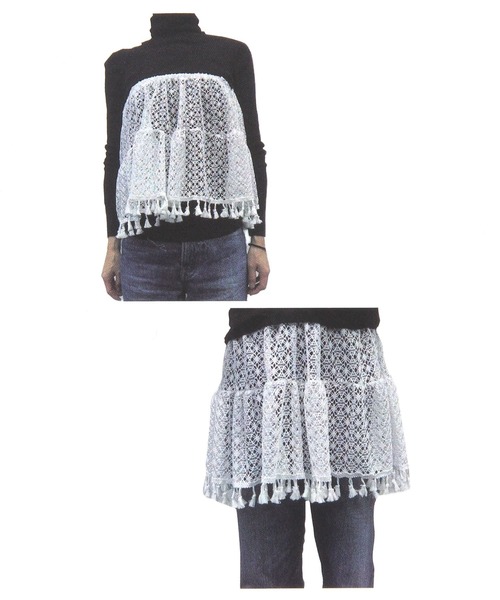 GLOBAL WORK（グローバルワーク）の「フリンジマルチベルト/ビスチェ/642631（ベルト・レディース・ブラック/オフホワイト・FREE）」の14枚目の写真