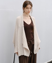 tageechita（タジチタ）の「【tageechita】ローゲージ ドレープニットガウン（カーディガン/ボレロ）」