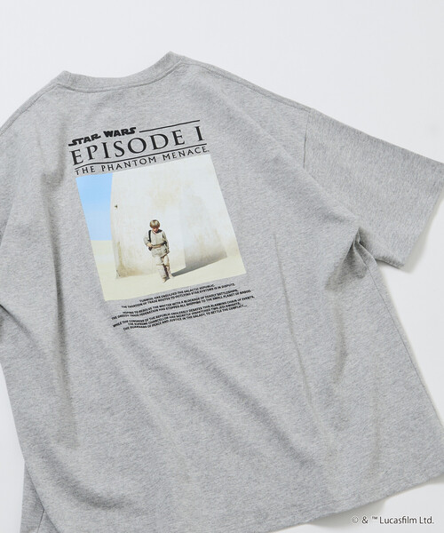 FREAK'S STORE(フリークスストア)の「限定展開 STAR WARS EPISODE 1/スターウォーズ 別注 ビッグシルエット バックプリント クルーネックTシャツ(Tシャツ/カットソー・メンズ・杢グレー/ホワイト/ブラック・LARGE/MEDIUM/SMALL)」の22枚目の写真