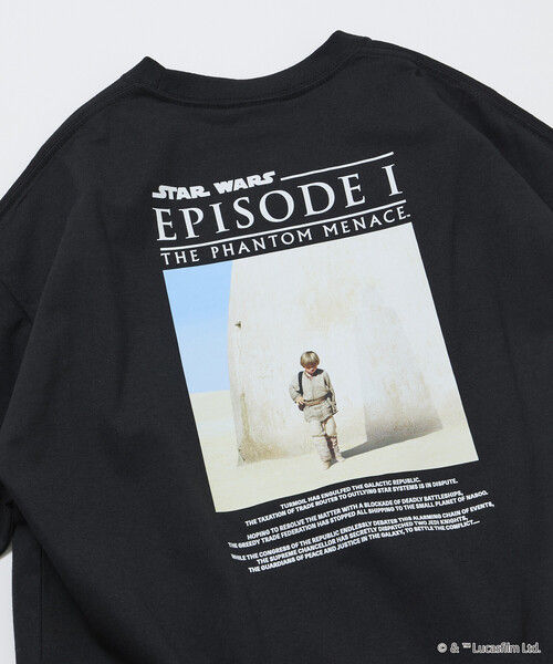 FREAK'S STORE(フリークスストア)の「限定展開 STAR WARS EPISODE 1/スターウォーズ 別注 ビッグシルエット バックプリント クルーネックTシャツ(Tシャツ/カットソー・メンズ・杢グレー/ホワイト/ブラック・LARGE/MEDIUM/SMALL)」の17枚目の写真