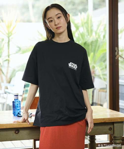 FREAK'S STORE(フリークスストア)の「限定展開 STAR WARS EPISODE 1/スターウォーズ 別注 ビッグシルエット バックプリント クルーネックTシャツ(Tシャツ/カットソー・メンズ・杢グレー/ホワイト/ブラック・LARGE/MEDIUM/SMALL)」の6枚目の写真