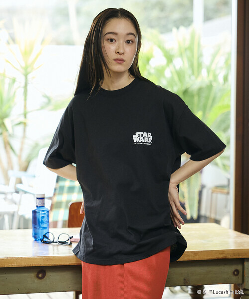 FREAK'S STORE(フリークスストア)の「限定展開 STAR WARS EPISODE 1/スターウォーズ 別注 ビッグシルエット バックプリント クルーネックTシャツ(Tシャツ/カットソー・メンズ・杢グレー/ホワイト/ブラック・LARGE/MEDIUM/SMALL)」の7枚目の写真