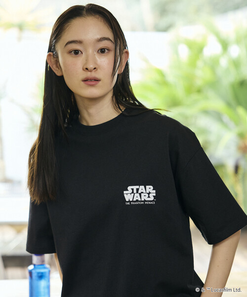 FREAK'S STORE(フリークスストア)の「限定展開 STAR WARS EPISODE 1/スターウォーズ 別注 ビッグシルエット バックプリント クルーネックTシャツ(Tシャツ/カットソー・メンズ・杢グレー/ホワイト/ブラック・LARGE/MEDIUM/SMALL)」の8枚目の写真