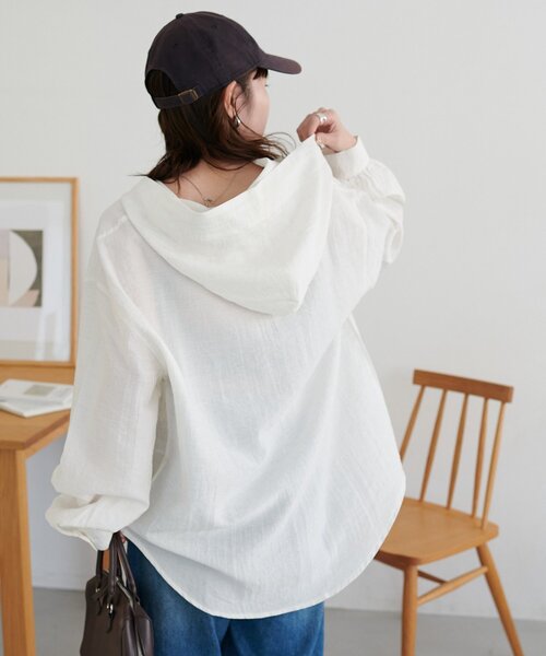 トレンド】シアーアソートフードシャツ《WEB限定カラーあり》（シャツ 