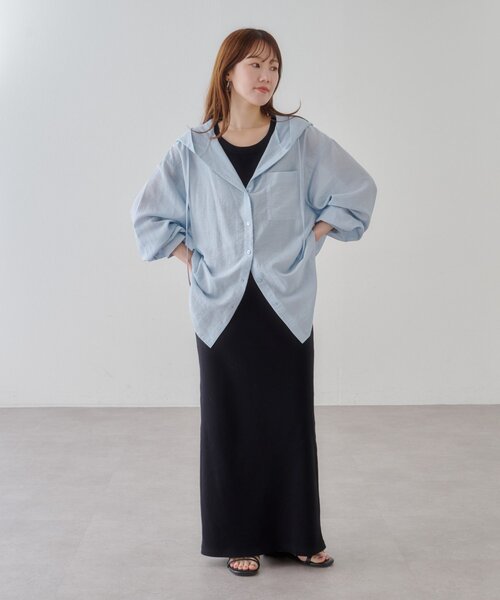トレンド】シアーアソートフードシャツ《WEB限定カラーあり》（シャツ 
