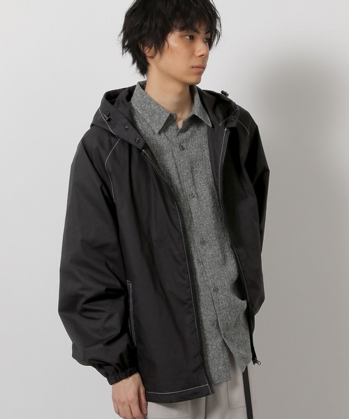 LAKOLE（ラコレ）の「アソートフードブルゾン /647870（ブルゾン・メンズ・ブラック/ベージュ系その他/グレー系その他・LARGE/MEDIUM）」の4枚目の写真