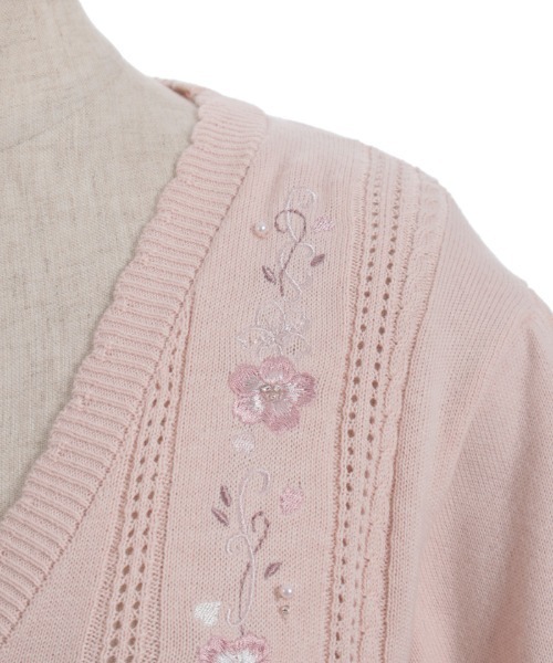 axes femme（アクシーズファム）の「桜刺繍ニットカーディガン（カーディガン/ボレロ・レディース・グレー/ピンク/キナリ・FREE）」の18枚目の写真