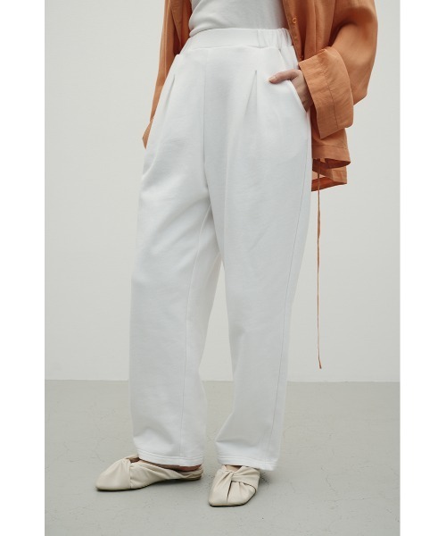 STYLEMIXER（スタイルミキサー）の「タックバレルスウェットパンツ（スウェットパンツ・レディース・グレー/ホワイト・SMALL/MEDIUM）」の3枚目の写真