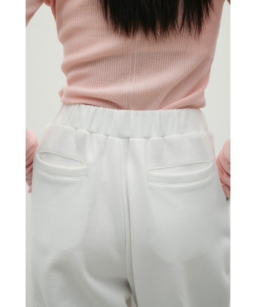 STYLEMIXER（スタイルミキサー）の「タックバレルスウェットパンツ（スウェットパンツ・レディース・グレー/ホワイト・SMALL/MEDIUM）」の11枚目の写真