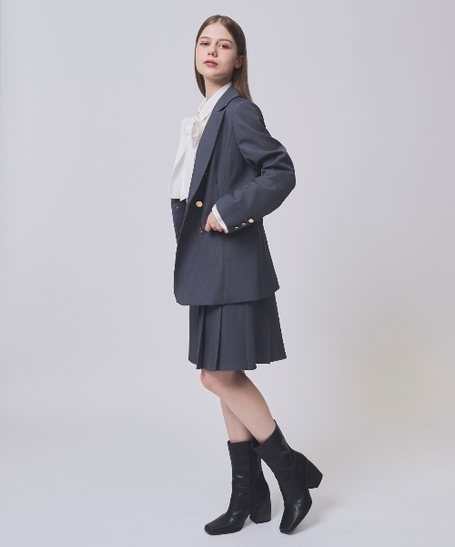 SWINGLE（スウィングル）の「ダブルテーラードジャケット（テーラードジャケット・レディース・ベージュ/ライトグレー/ダークブルー・MEDIUM/SMALL）」の11枚目の写真