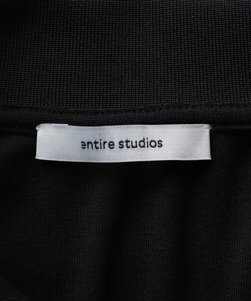 entire studios(エンタイアスタジオ)の「ENTIRE STUDIOS / エンタイアスタジオ LS POL0(ポロシャツ・レディース・A/ブラック/チャコールグレー・X-SMALL)」の6枚目の写真
