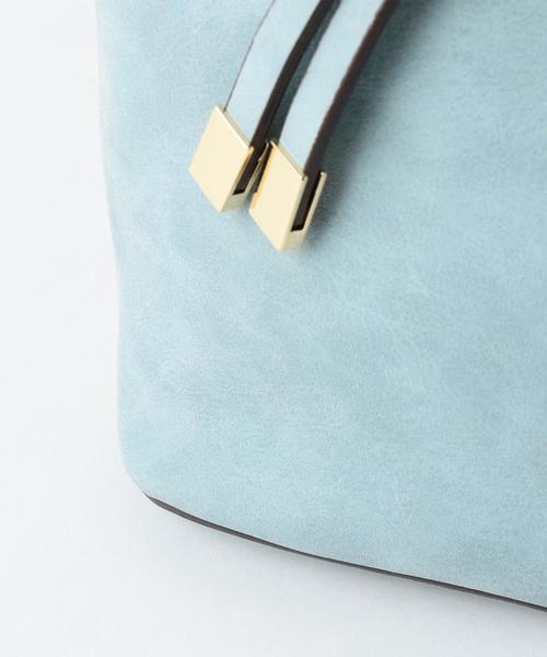 Another Edition（アナザーエディション）の「【WEB店舗限定】メタル巾着ショルダー/aeMFC ML キンチャク　SHLD（ショルダーバッグ・レディース・オフホワイト/ブラウン/ライトブルー・FREE）」の7枚目の写真