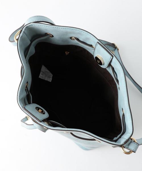 Another Edition（アナザーエディション）の「【WEB店舗限定】メタル巾着ショルダー/aeMFC ML キンチャク　SHLD（ショルダーバッグ・レディース・オフホワイト/ブラウン/ライトブルー・FREE）」の9枚目の写真