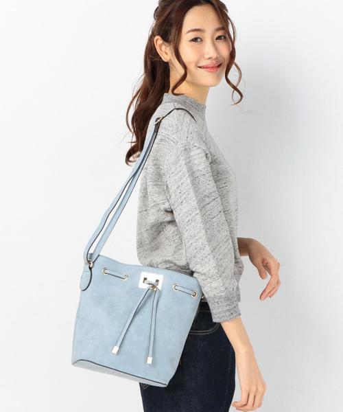 Another Edition（アナザーエディション）の「【WEB店舗限定】メタル巾着ショルダー/aeMFC ML キンチャク　SHLD（ショルダーバッグ・レディース・オフホワイト/ブラウン/ライトブルー・FREE）」の10枚目の写真