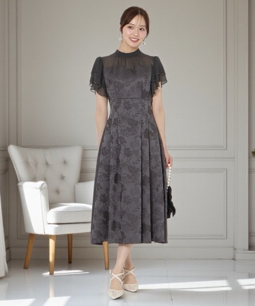 ジャガードタックフレアワンピース（ドレス）｜WILLSELECTION（ウィル