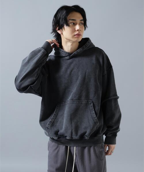 DANKE SCHON(ダンケシェーン)の「【WEB&DEPOT限定】DankeSchon/ダンケシェーン/LAYERED HOODIE(パーカー・レディース・ブラック・M/S/L)」の4枚目の写真