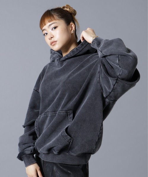 DANKE SCHON(ダンケシェーン)の「【WEB&DEPOT限定】DankeSchon/ダンケシェーン/LAYERED HOODIE(パーカー・レディース・ブラック・M/S/L)」の19枚目の写真