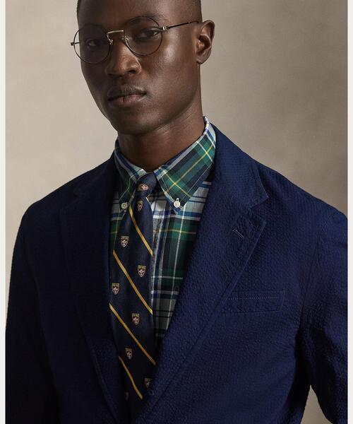 POLO RALPH LAUREN（ポロ ラルフ ローレン）の「Polo ソフト モダン フィット シアサッカー ジャケット（テーラードジャケット・メンズ・ネイビー系1・XS/XL/L/M/S/XXL）」の7枚目の写真