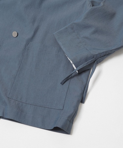 THE GOODLAND MARKET（ザグッドランドマーケット）の「cwtch　DRAWSTRING  LIGHT JACKET（その他アウター・レディース・ブルー/ライトグレー・FREE）」の8枚目の写真