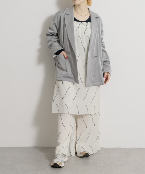 THE GOODLAND MARKET（ザグッドランドマーケット）の「cwtch　DRAWSTRING  LIGHT JACKET（その他アウター・レディース・ブルー/ライトグレー・FREE）」の19枚目の写真