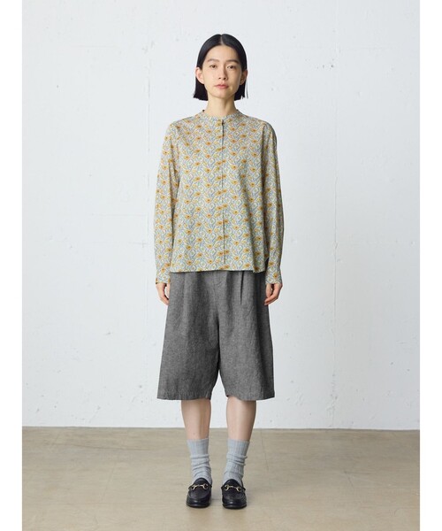 MidiUmi(ミディウミ)の「MidiUmi C/Lタックショートパンツ(その他パンツ・レディース・グレー・FREE)」の1枚目の写真